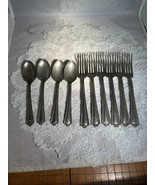 DS E.P.N.S USA Unknown Pattern Silverplate Lot 6 Forks 4 Teaspoons - $24.70