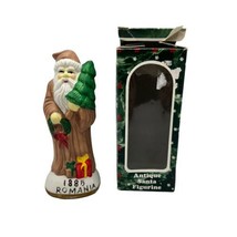 Faux Antique Santa Figurine 5.5&quot; Fine Porcelain Hermitage Pottery 1885 Romania - £11.68 GBP