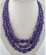 Natural Amethyst Carved Beaded Necklace 3 L 696 Carats Gemstone Antique ... - £699.60 GBP