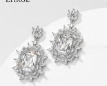 Leaf cubic zirconia drop earrings for women luxury exquisite royal blue cz wedding thumb155 crop