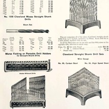 1922 N.T. Bushnell Drill Bit Sets Tools Advertisement Catalogue Hardware... - $24.99