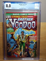 New Slab Cgc 8.0 1973 Strange Tales #169 First Brother Voodoo White Pages Key - £254.47 GBP
