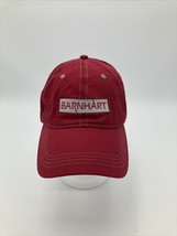 Barnhart Adjustable Strapback Hat Cap Red White Logo - £7.76 GBP