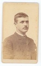 Antique CDV Circa 1870s Miller Handsome Man With Mustache in Suit Ashland, OH - £9.53 GBP