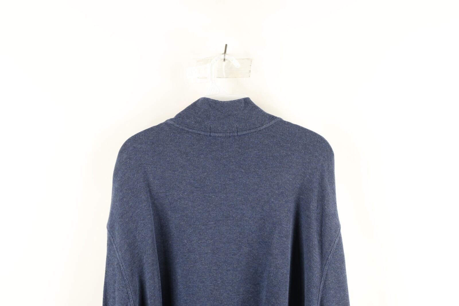Vintage Ralph Lauren Mens 2XL Faded Cotton Ribbed Knit Half Zip Pullover Sweater Item image 5