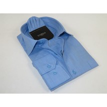 Men's Shirt Hankie CASILA Turkey Cotton Blend Long Sleeves 501770-15 Blue image 2