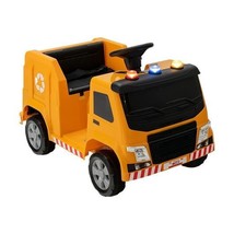 12V Kids Ride-on Garbage Truck with Warning Lights and 6 Recycling Accessories-Y - £147.62 GBP