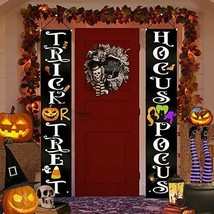 Halloween Decorations Outdoor - Trick/Treat Hocus Pocus Large Witch Banners Sign - £15.26 GBP