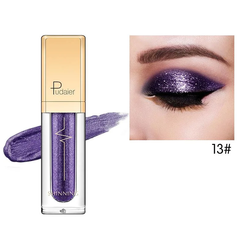 Pudaier Liquid Shimmer Glitter Bright Purple 13 Eye Shadow fullsize makeup royal - £12.77 GBP