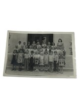 Vtg 50s B&amp;W School Photo Girls &amp; Boys Hairstyles Cute Kids w/Teacher Cla... - $365.79 MXN