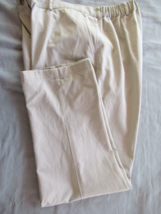 L.L.Bean pants Original Fit Size 18 M/tall beige inseam 31-3/4 - £13.83 GBP