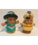 Fisher Price Little People Disney Princess Jasmin And Aladdin Figures 2012 - £9.28 GBP