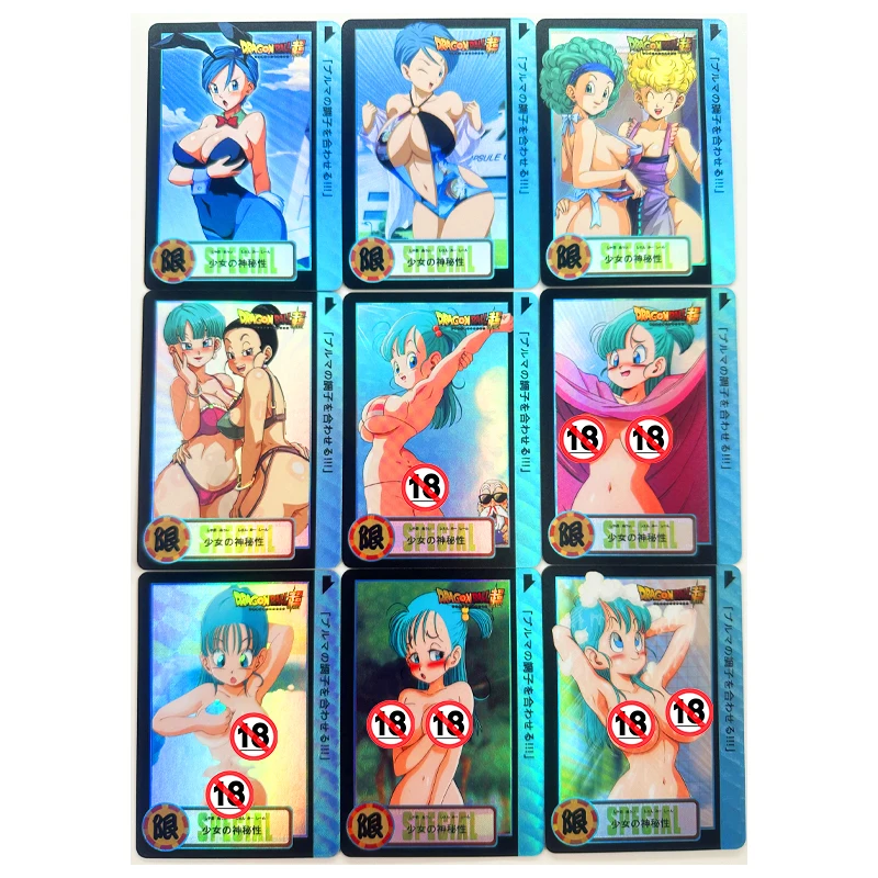 9pcs/set Dragon Ball Z GT Bulma Android 18 ACG Sexy Nude Toys Hobbies Hobby - $24.19