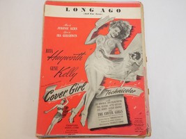 Vintage Sheet 1944 Long Ago (And Far Away) From Covergirl W/ Rita Hayworth - $8.90