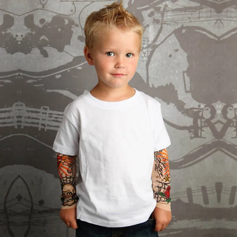Sporting Novelty Tattoo Long Sleeve Children T-Shirts Cotton Boys T Shirt Kids T - £31.10 GBP