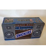 Vintage Snickers Candy Bar Boombox Radio Collector Tin 1989 9.25&quot; x 4.75... - £9.73 GBP