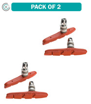 2 Pack Kool-Stop Thinline V-Brake Pads One Piece Threaded Post Salmon Compound - £36.96 GBP