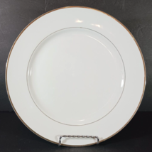 SONNET DINNER PLATE 10&quot; Fine China Japan White with Gold Trim - £6.33 GBP