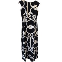 Vintage Malia Honolulu Women Maxi Sundress Black 10 Floral 70s Hawaiian ... - $1,487.81 MXN