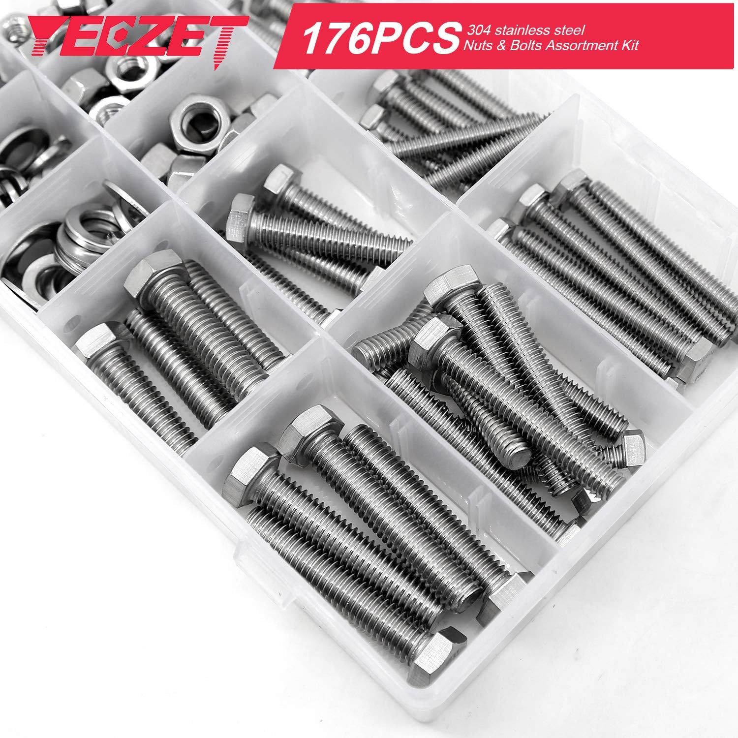 thumbnail image 2 of 100-Pack Of 1/4-20 X 2 Inch Stainless Steel Carriage Bolts - Grade 304, 18-8 - Perfect For DIY & Repair Projects 2 of 14