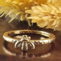 Honeybee Ring Golden Sizes 6 7 8 9 & 10 Cute Honey Bee Rings