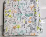 Gymboree Safari Jungle Muslin Swaddle Wrap Baby Blanket Sloth Zebra 40&quot; ... - $29.65