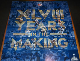 2014 NFL Collectible Super Bowl XLVIII Rings Metlife Stadium 22 x 24 Poster - $5.93