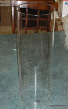 Riekes Crisa Cylinder Handmade Crystal Hurricane Chimney Shade Candle - ... - $87.29