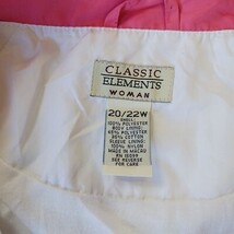 Classic Elements RN#15099 Women's Pink/White 1/4 Zip Pullover Jacket Size 20/22W image 3