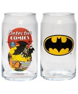 Batman 22304 Logo Beer Can Pint Glass Cup 16 oz Set of 2 - $563.93 MXN