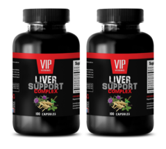 liver detox vitamin - LIVER COMPLEX 1200MG - milk thistle caps - 2 Bottles 200C - £22.33 GBP