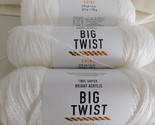 Big Twist Shine White lot of 3 Dye lot 34/6422 - $15.99
