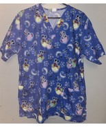Disney Scrub Top Medical Uniform Mickey + Minniie Mouse Womens Med - $299.48 MXN