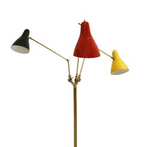 Modern Diabolo Multi-Color Lamp Three Shade Light Floor Decorative Corne... - $1,379.06