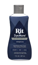 Rit DyeMore Synthetic Fiber Dye - Midnight Navy, 7 oz - £7.15 GBP