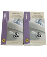 Chrome and White Toilet Handles 2 Moen Parkview Tank Levers DN8601WCH - $48.74 CAD