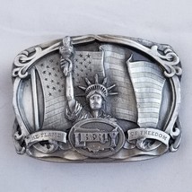 Vintage Belt Buckle 1985 Statue Of Liberty The Flame Of Freedom USA Bergamot - £37.31 GBP