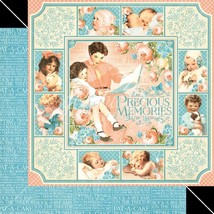 GRAPHIC 45 PRECIOUS MEMORIES SINGLE  PAPERS, 2 sheets 6 DESIGNS - €1,51 EUR