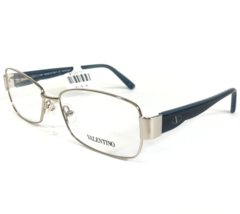 Valentino Eyeglasses Frames V2101 719 Blue Silver Rectangular Full Rim 54-15-135 - £96.99 GBP