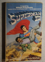 SUPERMAN III by William Kotzwinkle (1983) Warner illustrated paperback 1st - £10.04 GBP