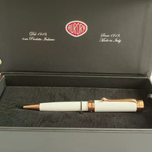 Aurora EDO Ballpoint pen, Resin, Rose Gold PVD, White, O31-W - $337.48 CAD