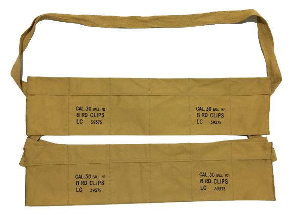(Pack of 2) US Army M1 Garand Cotton Cloth Bandolier-KHAKI - $22.02
