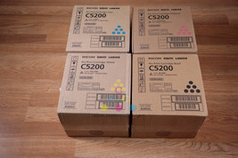 Genuine Ricoh C5200 CMYK Pro Print Cartridge Set EDP: 828422, 23, 24, 25 - £352.09 GBP