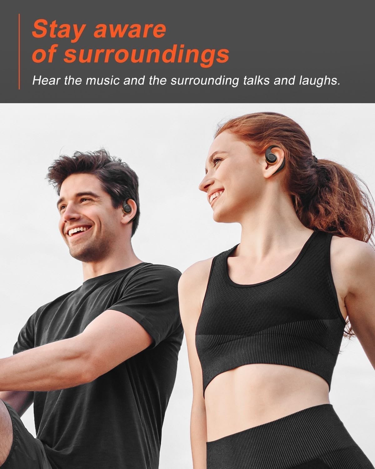 Open Ear Headphones Wireless Bluetooth 5.3, Open Ear Earbuds with Dual 16.2Mm Dy Item image 4
