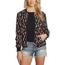 NWT Womens Size XS Nordstrom 1.STATE Modern Ikat Print Zip Front Bomber ... - £32.89 GBP