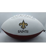 New Orleans Saints logo NFL Full-Size White Panel Autograph Football - $29.69