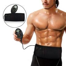 Electric Body Slimming Belt Ems Abdominal Muscle Stimulator Weight Lose Massager - £37.52 GBP