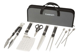 Cuisinart Chefs Classic 10 Piece Stainless Steel Grill Set - Spatula, Tongs, For - £35.63 GBP