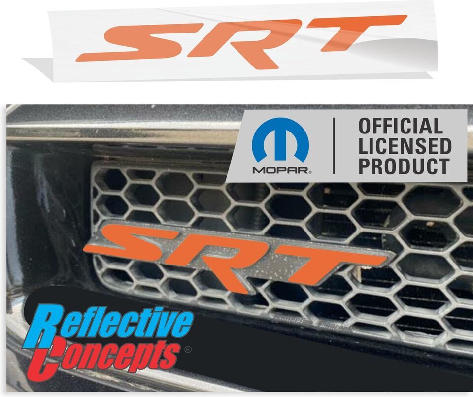 SRT Grille Badge Overlay Decal Sticker - 2006-2014 Dodge Charger SRT8