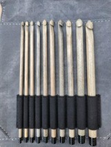 Lykke Driftwood 6 inch Crochet Hook Set Of 10 Withgray Case. - £62.85 GBP